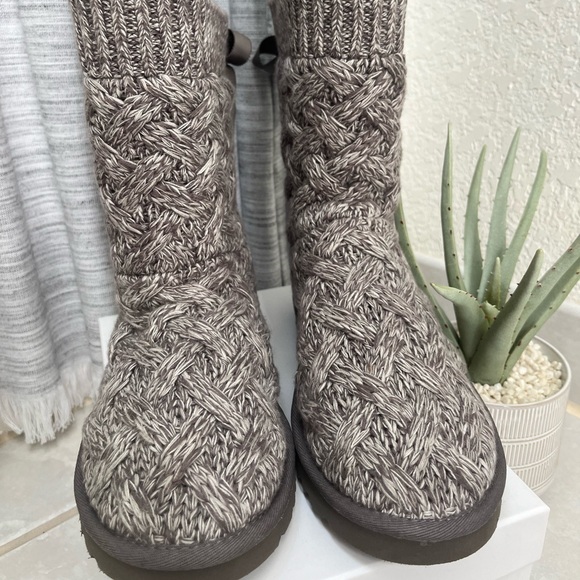 UGG AUSTRALIA ISLA Heathered Grey Size 8 NEW - Picture 4 of 6